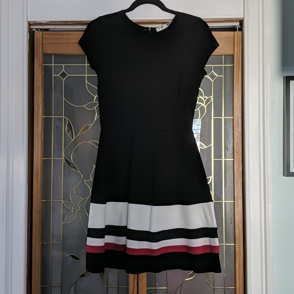 Necessary Objects black midi dress